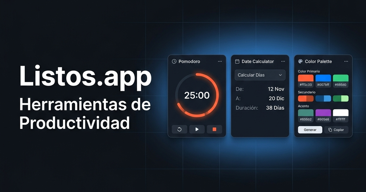 Captura de Listos.app